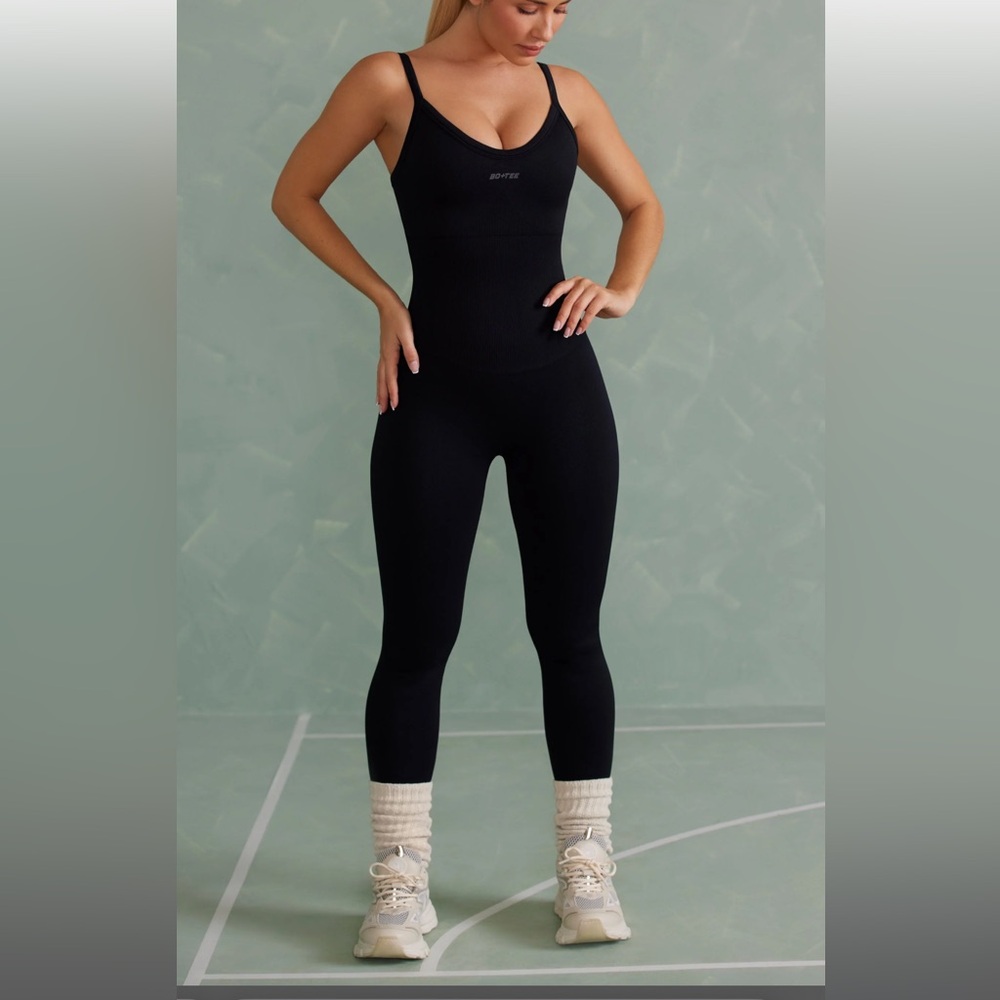 Oh Polly Black Fitted Jumpsuit